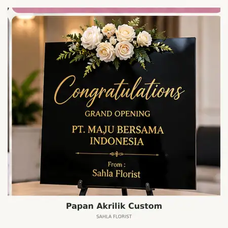 Papan Bunga Akrilik Rempoa